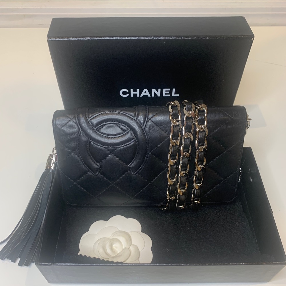 Chanel Black Cambon Wallet on Chain
